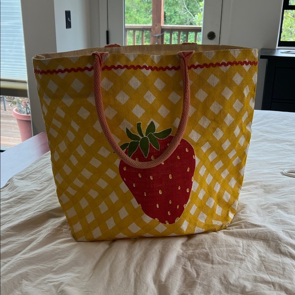 Two’s Company 100% jute Extra large tote with handles - Picture 1 of 8
